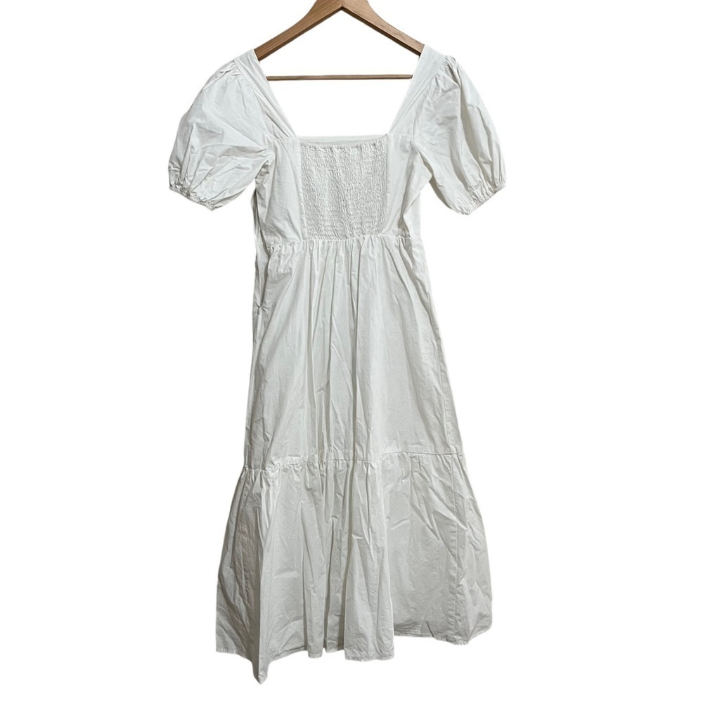 ASTR Poplin Tiered Maxi Dress in White Size XS - Picture 4 of 15